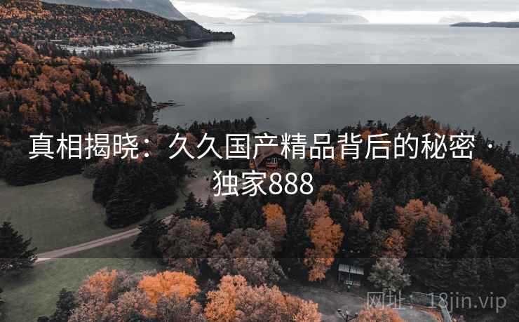 真相揭晓：久久国产精品背后的秘密 · 独家888